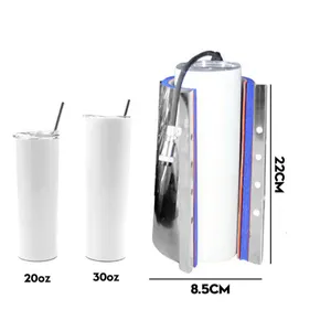 Wholesale 3d Sublimation 20oz Straight Skinny Tumbler Mugs Vacuum Heat Transfer Printing Hear Press Machines for Tumbler