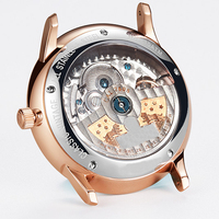 Montres automatiques en acier avec affichage de la date et petite seconde, conception d'usine et personnalisation par lots, pour marque privée
