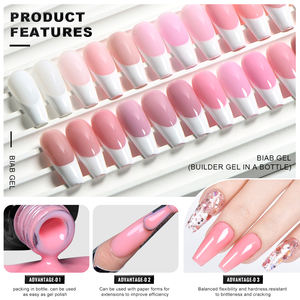 <span class=keywords><strong>Deroi</strong></span> Nude Colors Liquid Gel Builder Hema Free Nude Shade Private Label Gel Builder No Burn - Product Image 5