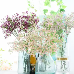 Недорогие свадебные принадлежности M426, украшения, Гипсофилы, цветы, Шелковый цветок, дышащие искусственные цветы, белые свадебные