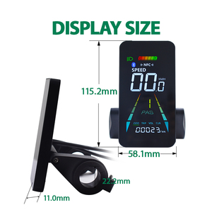 F4 NFC Démarrage Électrique Cycplus Thelates Vélo Écran D'ordinateur Chronomètre Numérique Compteur De Vitesse Affichage LCD Ebike Cycle Odomètre - Product Image 4