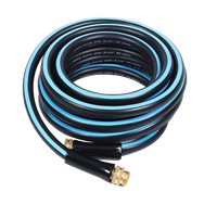 Pour Amazon Hot B.P 600PSI personnalisable 5/8 pouces sans pli Flexible polymère PVC robuste Durable en caoutchouc hybride tuyau d'arrosage