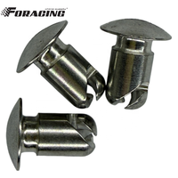 Boutons Dzus en aluminium à découpe sous-couche 7/16"x.500, système à quart de tour, accessoires pour voitures de sprint