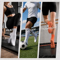 Nouvelles chaussettes de yoga antidérapantes en coton avec nœud adorable et grip en silicone pour femmes