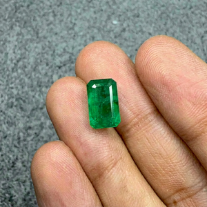 Émeraude naturelle zambienne de 3,11 carats, taille octogonale, pierre précieuse verte lâche, émeraude de qualité supérieure pour bague, pendentif, bijoux, vente en gros - Product Image 1