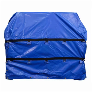 Factory Price Heavy Duty Woven Ripstop Steel Tarpaulin Pvc Coated Fabric Flatbed Truck Tariler Coil Lumber <b>Tarp</b> - Product Image 1