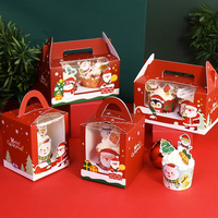 Offre spéciale Boîte de Noël personnalisée Ensemble d'emballages alimentaires en carton avec logo imprimé personnalisé de dossiers en carton Paquet de gâteau