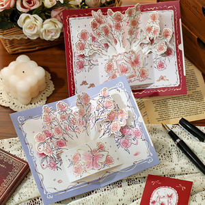 Juego <span class=keywords><strong>de</strong></span> tarjetas <span class=keywords><strong>de</strong></span> felicitación Plegable Amantes del Dí<span class=keywords><strong>a</strong></span> <span class=keywords><strong>de</strong></span> San Valentín Diy Hecho <span class=keywords><strong>a</strong></span> mano Tarjeta <span class=keywords><strong>de</strong></span> regalo <span class=keywords><strong>de</strong></span> <span class=keywords><strong>cumpleaños</strong></span> Ins <span class=keywords><strong>de</strong></span> alto grado - Product Image 2