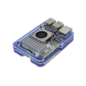 Carcasa transparente acrílica de 5 capas de 5 capas para Raspberry Pi 5, carcasa oficial para ventilador de refrigeración - Product Image 4