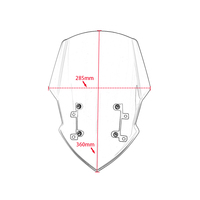 Accessoires de moto XXUN pour Yamaha MT FZ 07 MT-07 FZ-07 MT07 FZ07 2018 2019 2020 Pare-brise Pare-brise Flyscreen