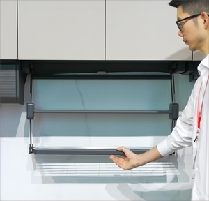 ชั้นวางของแบบพับเก็บได้ ชั้นวางของแบบดึงลง ชั้นวางของแบบพับได้ ตะกร้าแขวนใต้ตู้ ชั้นวางของแบบแขวน - Product Image 3