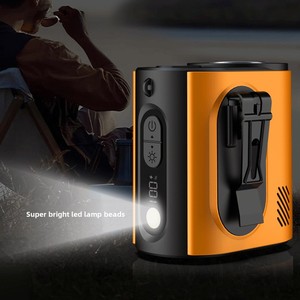 Portable Waist Mounted Cooling Fan Foldable Metal <b>Clip</b> On Personal Fan with LED Light USB Powered Ice Version Cooling - Product Image 2