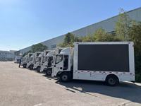 Le camion de publicité mené mobile extérieur a mené le panneau d'affichage mené par camions d'écran avec la boîte d'expansion et le camion d'étape