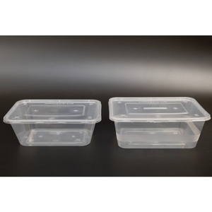 अच्छी कीमत पीपी प्लास्टिक खाद्य कंटेनर आयताकार गोल स्पष्ट डिस्पोजेबल घर और रसोई के लिए डिलीवरी लंच बॉक्स - Product Image 2