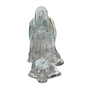 Rasoi di cristallo naturale intagliato a mano <span class=keywords><strong>falce</strong></span> <span class=keywords><strong>della</strong></span> <span class=keywords><strong>morte</strong></span> scythe crystal Grim Reaper scythe - Product Image 2