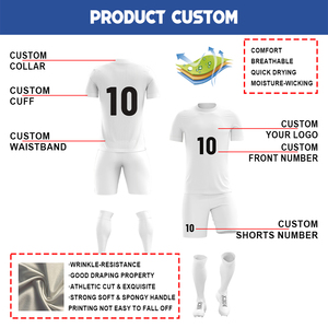 Camiseta <span class=keywords><strong>de</strong></span> Fútbol Clásica con Diseño <span class=keywords><strong>de</strong></span> Rayas en Contraste, Transpirable, 100% Poliéster, Impermeable, <span class=keywords><strong>de</strong></span> Secado Rápido y Elástica - Product Image 2