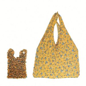 กระเป๋าแฟชั่นแบบยืดได้ กระเป๋าบับเบิ้ลกันรอยยับอเนกประสงค์ ความจุขนาดใหญ่ กระเป๋าช้อปปิ้งแบบยืดหยุ่น - Product Image 2