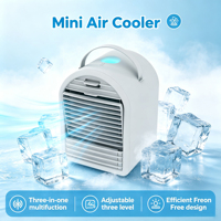 Nuovo Arrivo: Mini Raffrescatore d'Aria Elettrico Portatile da Tavolo, Ventilatore Umidificatore con Serbatoio d'Acqua da 700ml, per Casa e Hotel