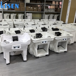 Kisen Stock Gold <b>Silver</b> Showerhead Water Arch Head Spa Basin Shampoo Sink Zen-flow Machine Pipeless Mobile Salon Bowl - Product Image 6