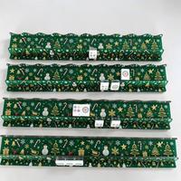 Nouvelle règle de Mahjong de Noël 20 pouces en forme de U, cadre en acrylique ondulé, style classique, accessoires de jeu deux-en-un pour 4 joueurs, transparent