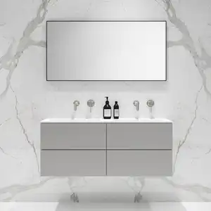 Vermonhouzz liquidación 48 pulgadas cuarto de baño vanidad doble lavabo importación de China