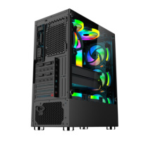 Itx-cpu cool atx, Torre completa de escritorio con lcd, acrílico, rugerizado, pc, refrigeración, juegos, armario de ordenador