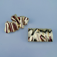 Attache en alliage de zinc personnalisée boucle en métal placage boucles pressées avec broche pour les principaux accessoires de sous-vêtements et chaussures