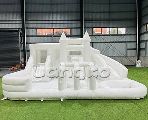 Lớn bóng Pit hồ bơi đám cưới màu trắng nhảy lâu đài Inflatable thư bị trả lại Nhà trượt nước cho trẻ em - Product Image 6