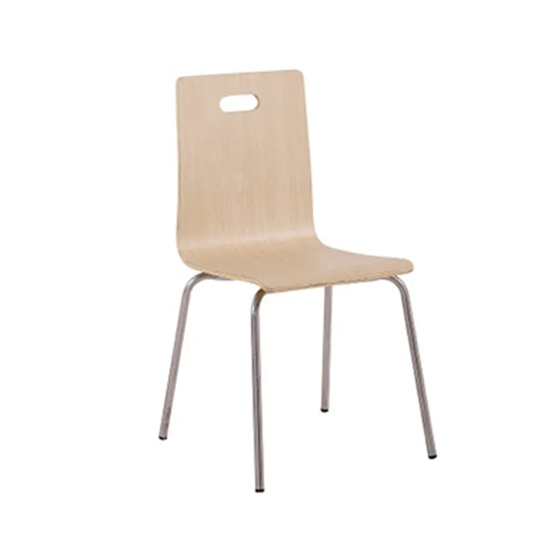 Cheap Wholesale Canteen Restaurant Cafe Food Court Furniture Bent Plywood Dining Chairs
