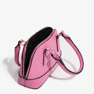 Moda rosa tracolla nera per donna a tracolla borsa Messenger a conchiglia tipo borse da donna