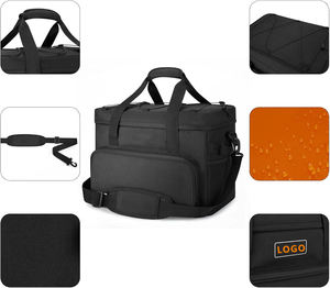 Sacs de voyage isothermes souples et pliables de 15 L, étanches, pour pique-nique, glacière et boissons (24/48 canettes) - Product Image 5