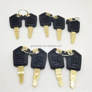 Heavy Equipment Parts CAT Ignition Key with Logo 5P-8500 5P8500 Ignition Switch Key For CAT Caterpillar Excavator