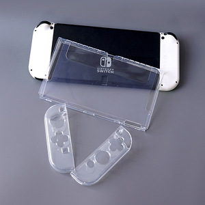 Funda de cristal transparente para <span class=keywords><strong>Nintendo</strong></span> <span class=keywords><strong>Switch</strong></span>, carcasa protectora suave de TPU para Joycon, Oled, NS, Joy-Con - Product Image 1