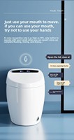 WC intelligent à chasse automatique, à poser au sol, avec écran, fonction de lavage arrière, bidet intelligent avec télécommande