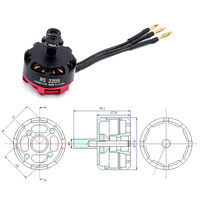 Moteur sans balais RS2205 2300KV CW CCW 5045 Hélice 2-6s 20A/30A/40A ESC FPV RC QAV250 10 Protection de sécurité pour drone de course