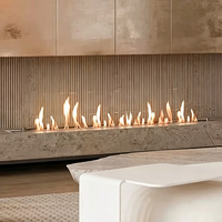 Cheminée 3D à flamme multicolore contrôlée par WiFi LUXUAN, avec fonction d'humidification intégrée, pour hall d'hôtel et usage domestique