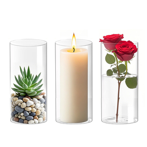 65mm 80mm diametro <span class=keywords><strong>vetro</strong></span> borosilicato alta galleggianti candele Eastland porta cilindro barattolo di <span class=keywords><strong>vetro</strong></span> tubo di <span class=keywords><strong>vetro</strong></span> - Product Image 3