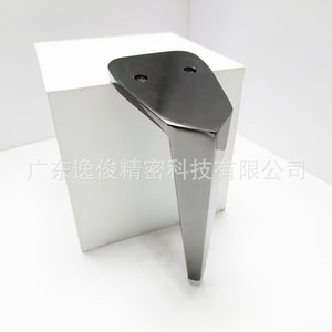Pied de table en alliage d'aluminium 140 mm couleur graphite, robuste, design moderne pour meubles - Product Image 1