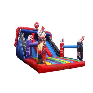 Spiderman <span class=keywords><strong>Inflatable</strong></span> Nhảy Lâu Đài <span class=keywords><strong>Bouncy</strong></span> Trượt Với Inflate Deflate Chức Năng - Product Image 1