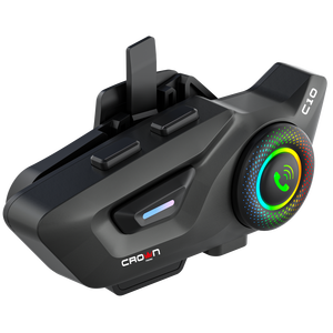 Auriculares para casco de motocicleta Crown C10 BT 5. 3 inalámbricos con batería de alta capacidad de 1000Mah - Product Image 4