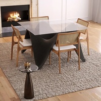 Table à manger en bois paramétrique personnalisée, mobilier de salle à manger ergonomique haut de gamme pour la maison, l'hôtel, le club
