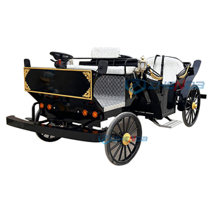 ZHENDA Luxury Electric Sightseeing Horse Carriage 6-Person Capacity Steel <b>Frame</b> Customizable Color-Horseless Fashion for Parks - Product Image 2