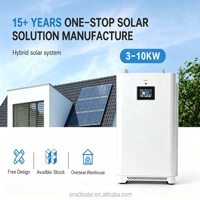 Système de batterie solaire hybride 20-30KW monté sur rack, empilable, pour toute la maison, avec batterie LiFePO4 SUPSRSAFE