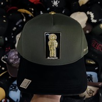Gorra de Béisbol de 5 Paneles con Parche Metálico de Estrella y Barba, Bordado de Calidad Original, con Diamantes de Imitación, para Halloween, EN STOCK