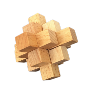 Mini <span class=keywords><strong>puzzle</strong></span> en bois couleur <span class=keywords><strong>nature</strong></span> 3D en bois STEM jouets intelligents - Product Image 5