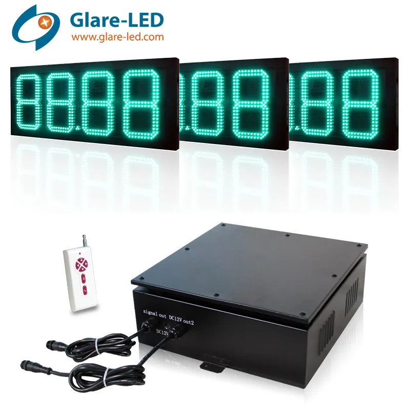 Layar LED papan harga bensin digital led