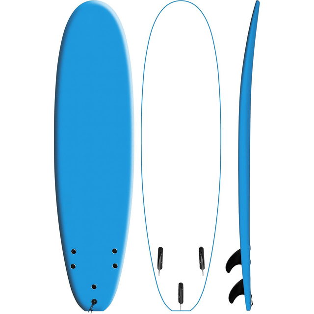 High Quality 8ft Classic Longboard Surfboard Stand-Up Paddleboard (SUP) Accessories White EPS Core XPE HDPE Material Surfing