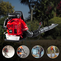 Grande puissance 75.6cc professionnel essence 2 temps sac à dos souffleur de neige souffleur de feuilles de jardin pour feuille de neige