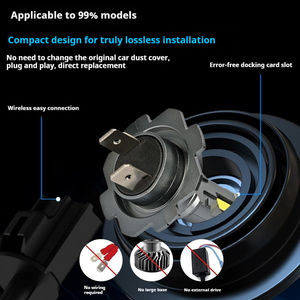 Direct Fit X18 Car LED Headlight H7 H11 9006 9005 H1 H3 H4 Bombilla Nueva condición Road-Ready LED Headlight - Product Image 3