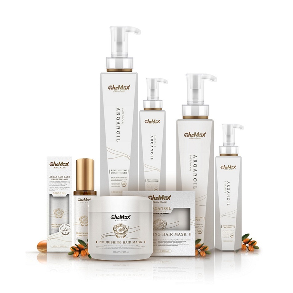 Argan Oil Hair Shampoo and Conditioner Hair Care Products for Natural Hair Private Label